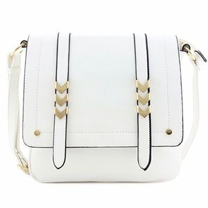 Double Compartment Large Flapover Crossbody Bag
